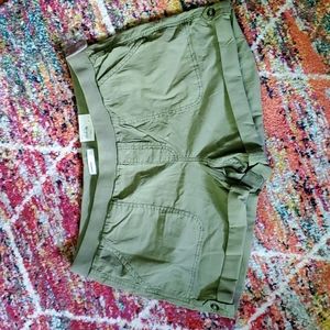 Sonoma Ribbed Waistband Utility Petite Shorts NWT